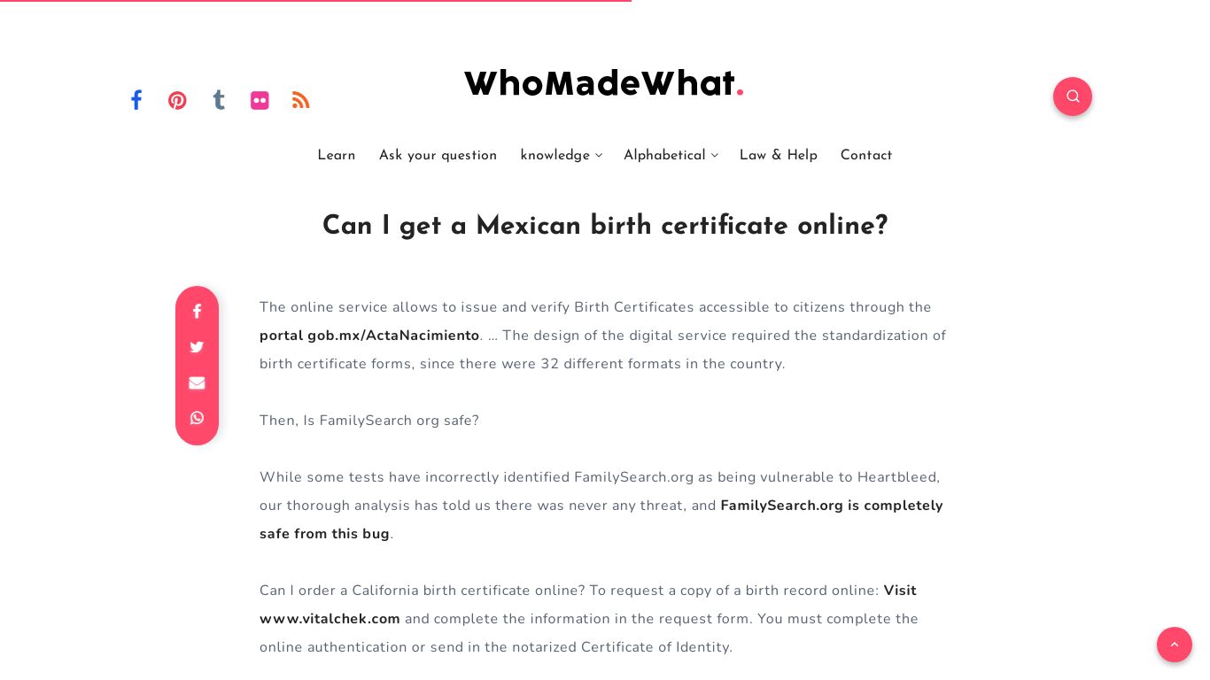 Can I get a Mexican birth certificate online ...